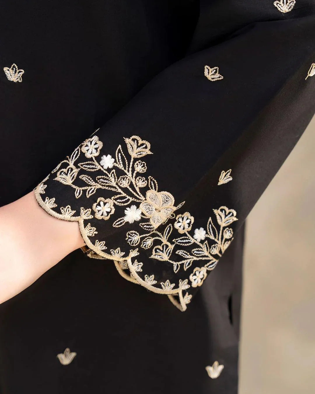 Black Hock Embroidered 2pc