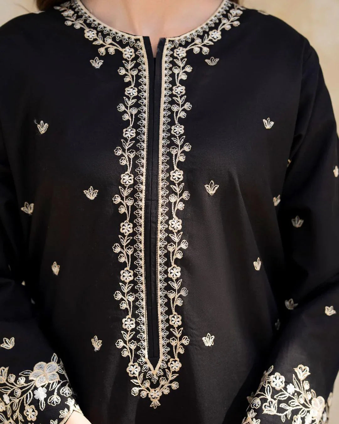 Black Hock Embroidered 2pc